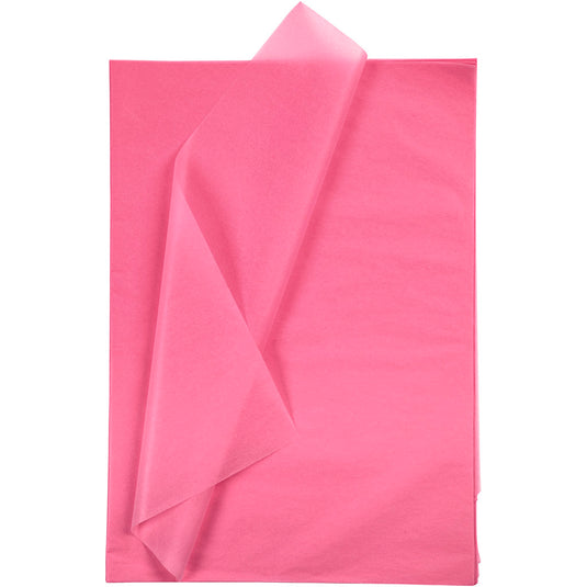 Tissuepapier, vel 50x70 cm, 17 gr, roze, 25 vel 1 doos