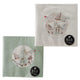Boltze home servetten willi 33cm gerecycled papier lichtgrijswit 2 assorti