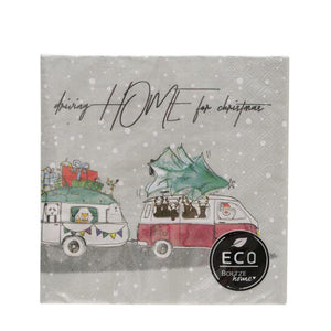 Boltze home servetten camper gerecycled papier 33cm