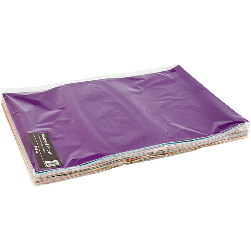 Load image into Gallery viewer, Https: www.cchobby.nl glanspapier-vel-32x48-cm-80-gr-diverse-kleuren-11x25-vel-1-doos
