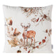 Boltze home kussen hert gerd polyester groen lichtbruin wit 45x45cm
