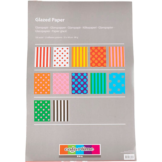 Https: www.cchobby.nl glanspapier-patroon-vel-32x48-cm-80-gr-diverse-kleuren-100-div-vellen-1-doos