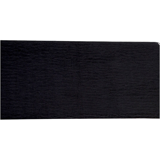 Crepepapier, vel 50x250 cm, zwart, 10 vouw 1 doos
