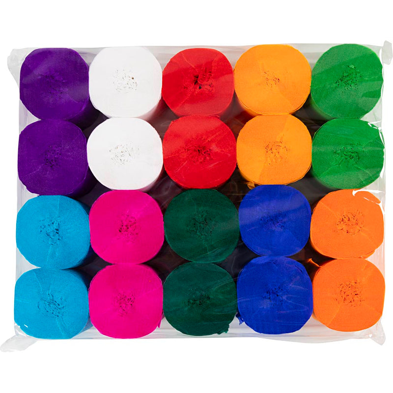 Load image into Gallery viewer, Https: www.cchobby.nl rollen-crepepapier-l-20-m-b-5-cm-22-gr-diverse-kleuren-20-rol-1-doos
