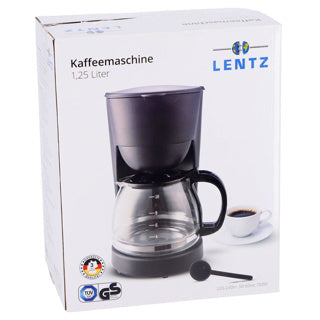 Load image into Gallery viewer, Lentz koffiezetapparaat 1,25l zwart 750w
