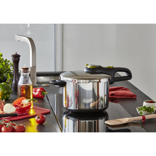Tefal p25807 secure 5 trendy snelkookpan 6 liter met stoommand