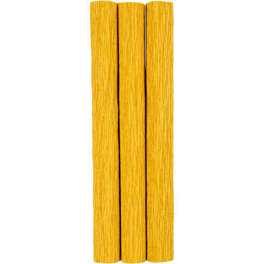 Crêpepapier, vel 25x60 cm, crêpe-verhouding: 180%, 105 gr, curry, 3 vel 1 doos