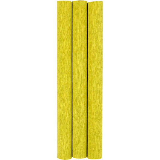 Crêpepapier, vel 25x60 cm, crêpe-verhouding: 180%, 105 gr, lichtgroen, 3 vel 1 doos