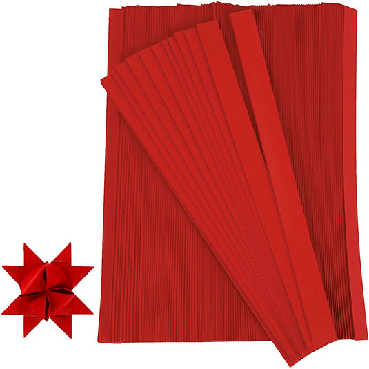 Vlechtstroken, l: 45 cm, b: 15 mm, d 6,5 cm, rood, 500 stroken 1 doos