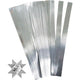 Vlechtstroken, l: 45 cm, b: 15 mm, d 6,5 cm, zilver, 100 stroken 1 doos