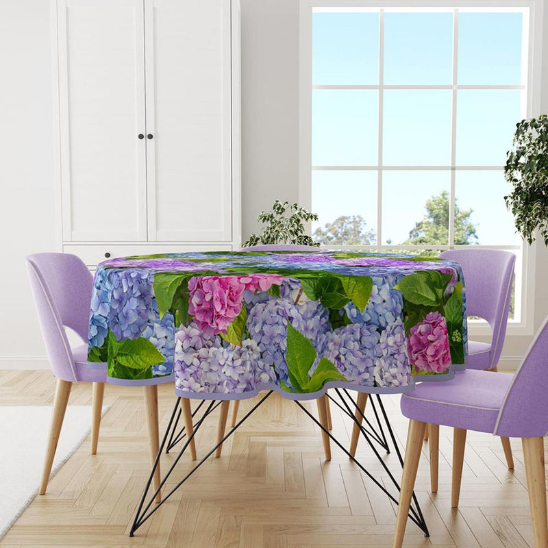 Load image into Gallery viewer, Wicotex tafelzeil rond hortensia 160cm

