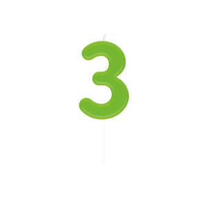 Paperdreams taartkaarsje - 3 10,5x3,5cm
