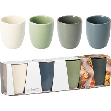 Excellent houseware beker set van 4 stuks beker set van 4 stuks