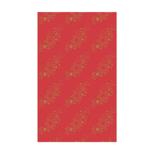 Duni tafellaken holiday star red 138x220cm