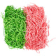 Crinkle papier, l: 25-30 cm, b: 3 mm, donkergroen, roze, 2x50 gr 1 doos