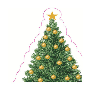 Duni silhouettes servetten - tree charm 33x33cm