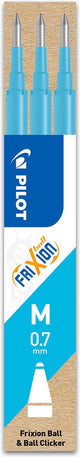 Pilot set van 3 - vulling frixion ball 0.7 - lichtblauw - medium penpunt