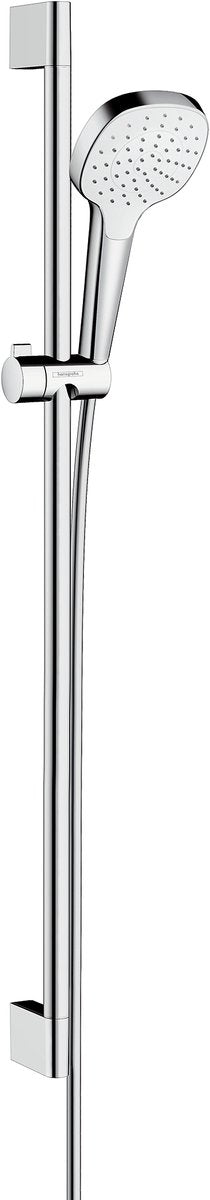 Hansgrohe croma select e - regendouchesysteem 1jet, 0,65 m ecosmart 9l min, wit chroom 26585400