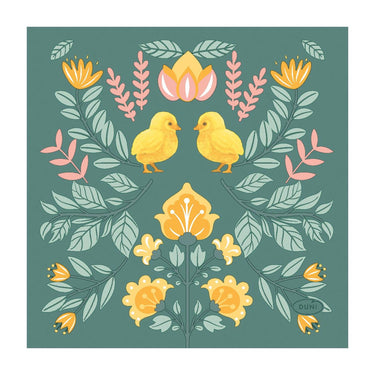 Duni servetten ornament easter 3-laags tissue 24x24cm