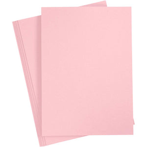 Karton, a4, vel 210x297 mm, 210 gr, roze, 10 vel 1 doos