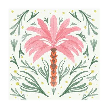 Duni servetten palm oasis 3-laags tissue 24x24cm