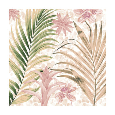 Duni servetten wild palms 3-laags tissue 33x33cm