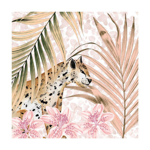 Duni servetten wild palms 3-laags tissue 24x24cm
