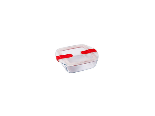 Pyrex schaal met deksel 1l 20x17x6cm