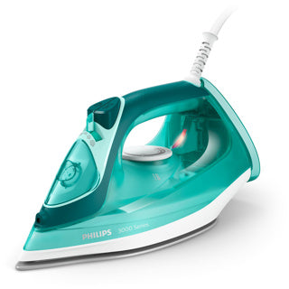 Afbeelding laden in galerijviewer, Philips dst3030 70 3000 series stoomstrijkijzer turkoois
