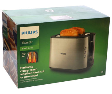 Philips broodrooster hd2650 90 viva rvs zwart