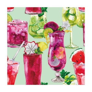 Duni servetten colourful cheers 3-laags tissue 24x24cm