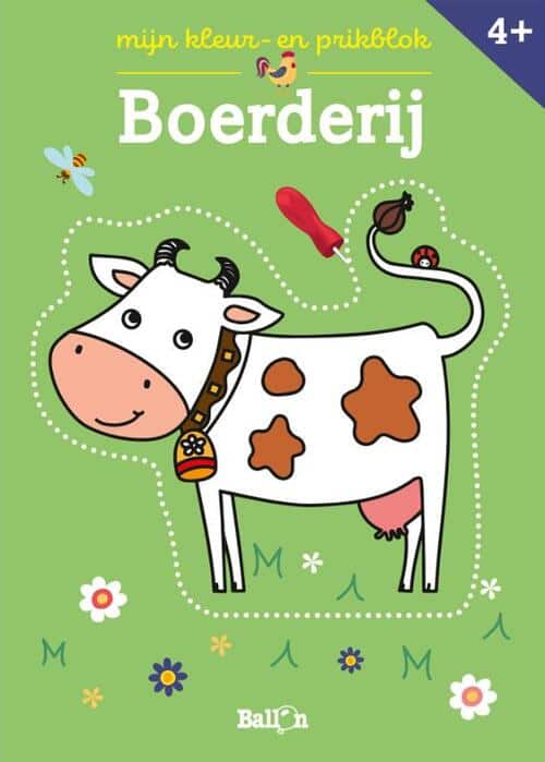 De ballon kleur en prikblok boerderij