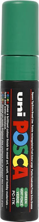 Uni posca verfmarker 17k groen - blokpunt 15mm