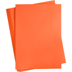 Gekleurd karton, a2, vel 420x594 mm, 180 gr, oranje, 100 vel 1 doos