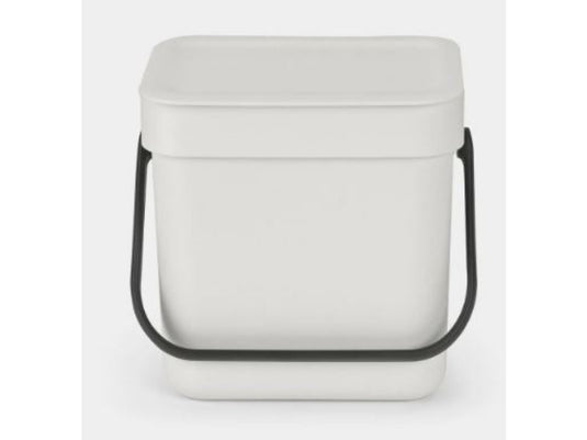 Brabantia sort go afvalbak 3l grijs