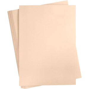 Gekleurd karton, a2, vel 420x594 mm, 180 gr, beige, 100 vel 1 doos