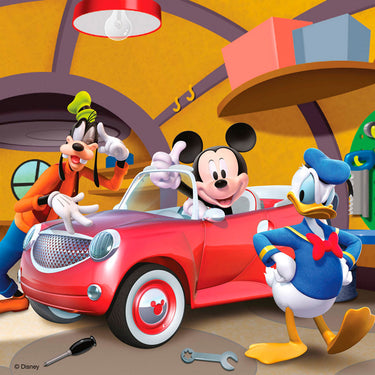 Ravensburger puzzel disney mickey mouse: iedereen houdt van mickey - 3x49 stukjes - kinderpuzzel