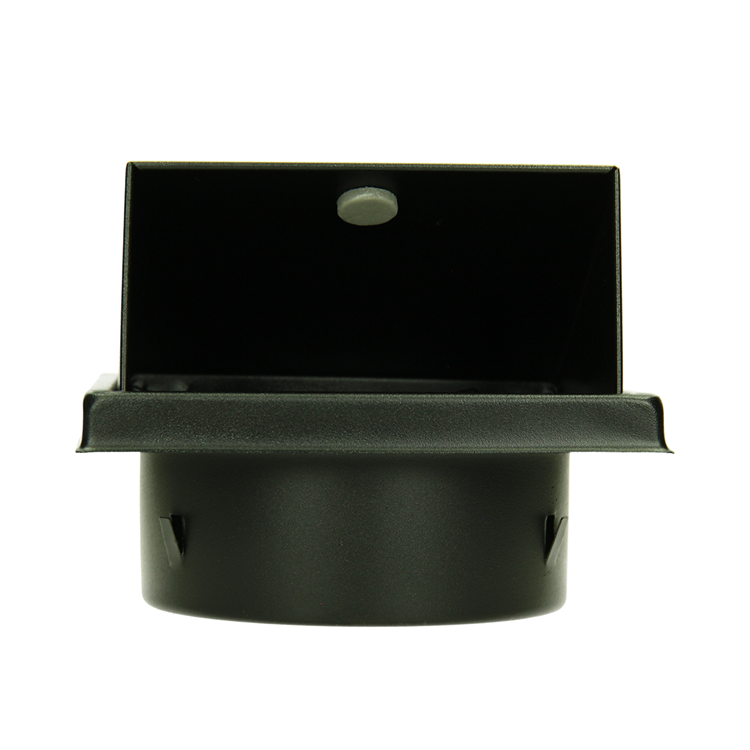Afbeelding laden in galerijviewer, Renson 1066436 - zwart inox dampkaprooster type 641 ø100mm, opbouw | 2 stuks
