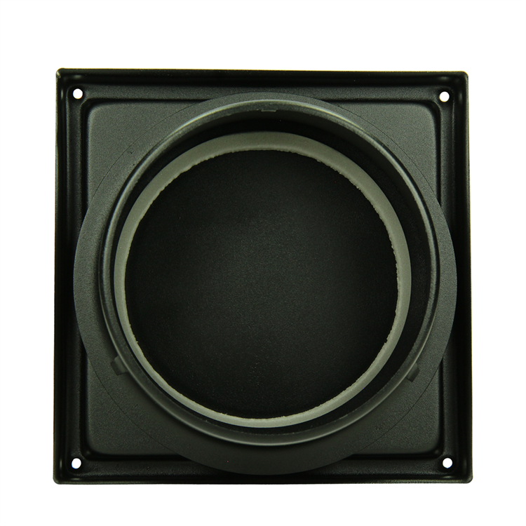 Afbeelding laden in galerijviewer, Renson 1066436 - zwart inox dampkaprooster type 641 ø100mm, opbouw | 2 stuks
