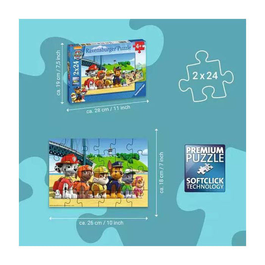 Ravensburger puzzel 2x24st dappere hond