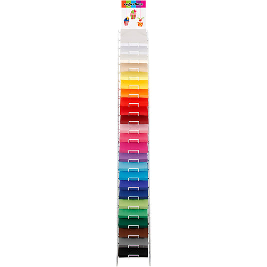 Colortime gekleurd karton, a4, vel 210x297 mm, 180 gr, diverse kleuren, 24x100 vel 1 doos