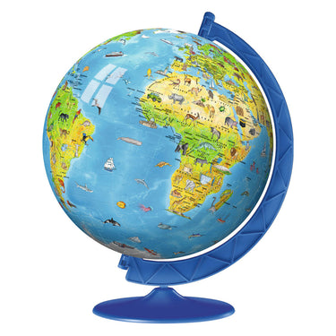 Ravensburger xxl kinder globe (engels) - 3d puzzel - 180 stukjes