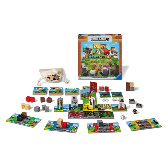 Ravensburger minecraft junior: heroes of the village - bordspel