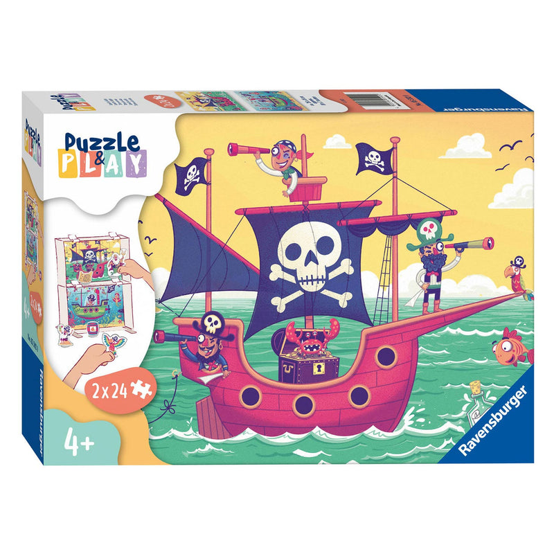 Load image into Gallery viewer, Ravensburger puzzle play - land in zicht, 2x24st.
