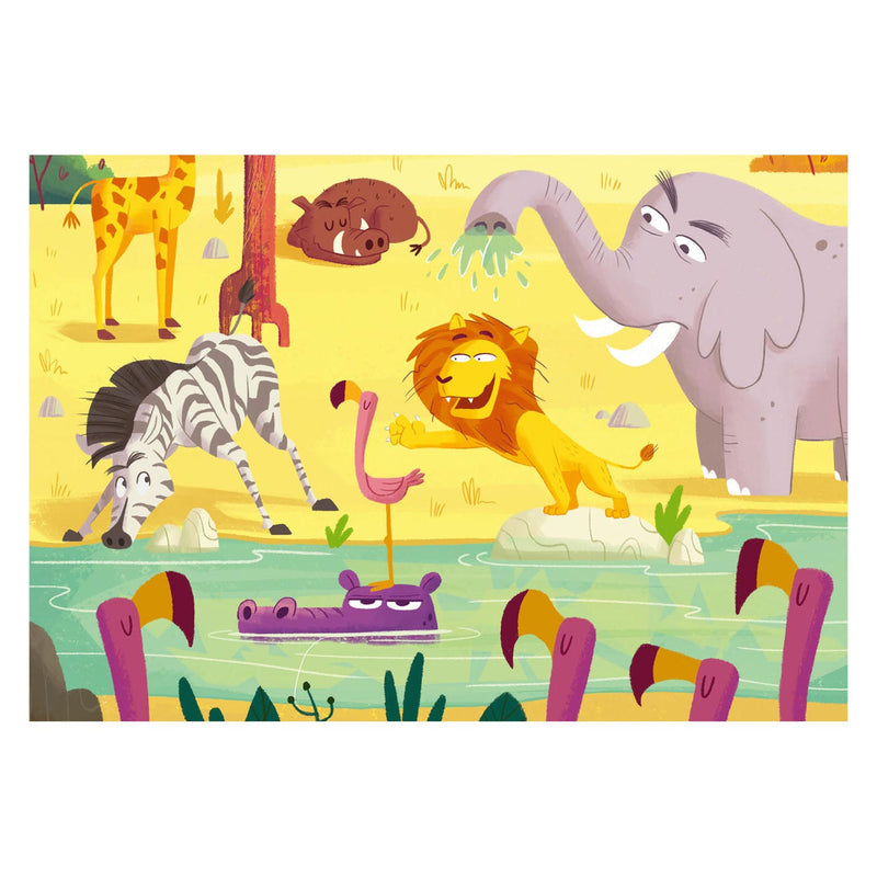 Load image into Gallery viewer, Ravensburger - Puzzle - Safari Tijd 2x24 stuks
