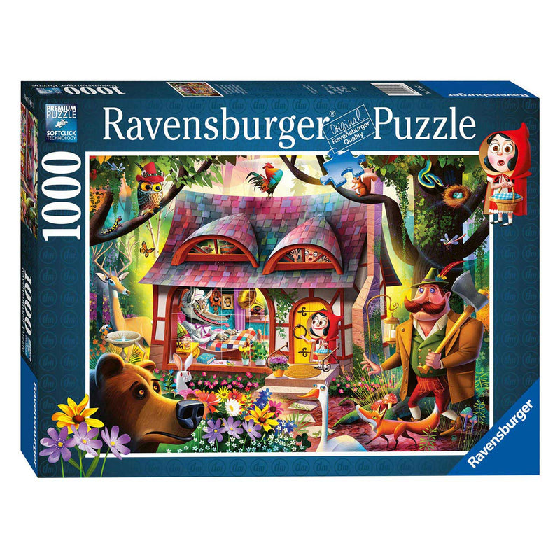 Load image into Gallery viewer, Ravensburger Puzzel Roodkapje en de Wolf, 1000st.
