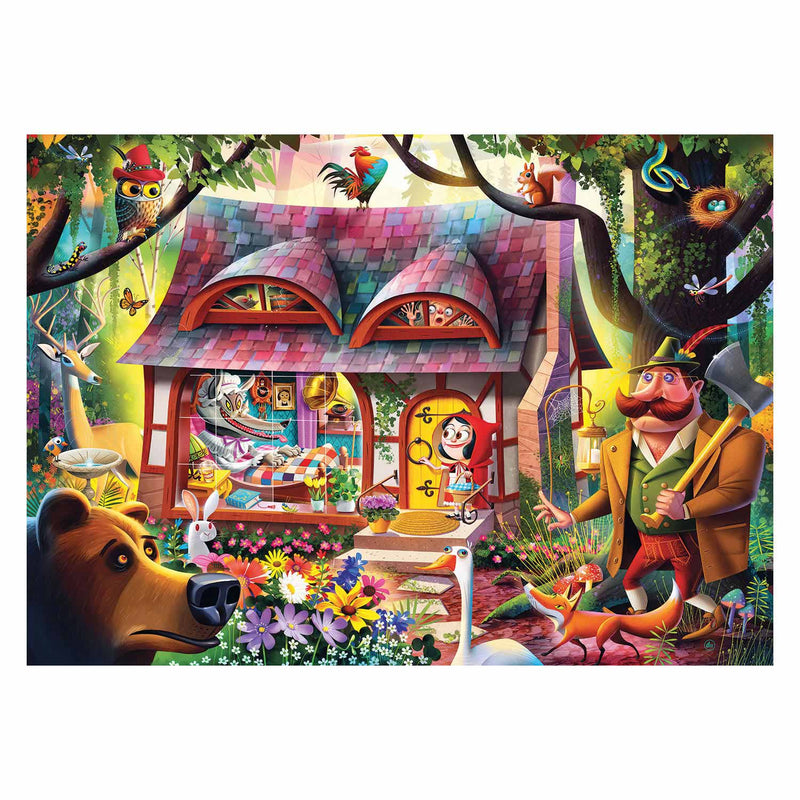 Load image into Gallery viewer, Ravensburger Puzzel Roodkapje en de Wolf, 1000st.
