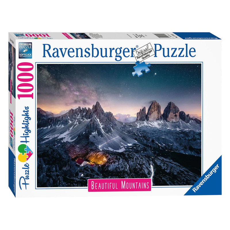 Load image into Gallery viewer, Ravensburger Puzzel Drei Zinnen, Dolomieten, 1000st.
