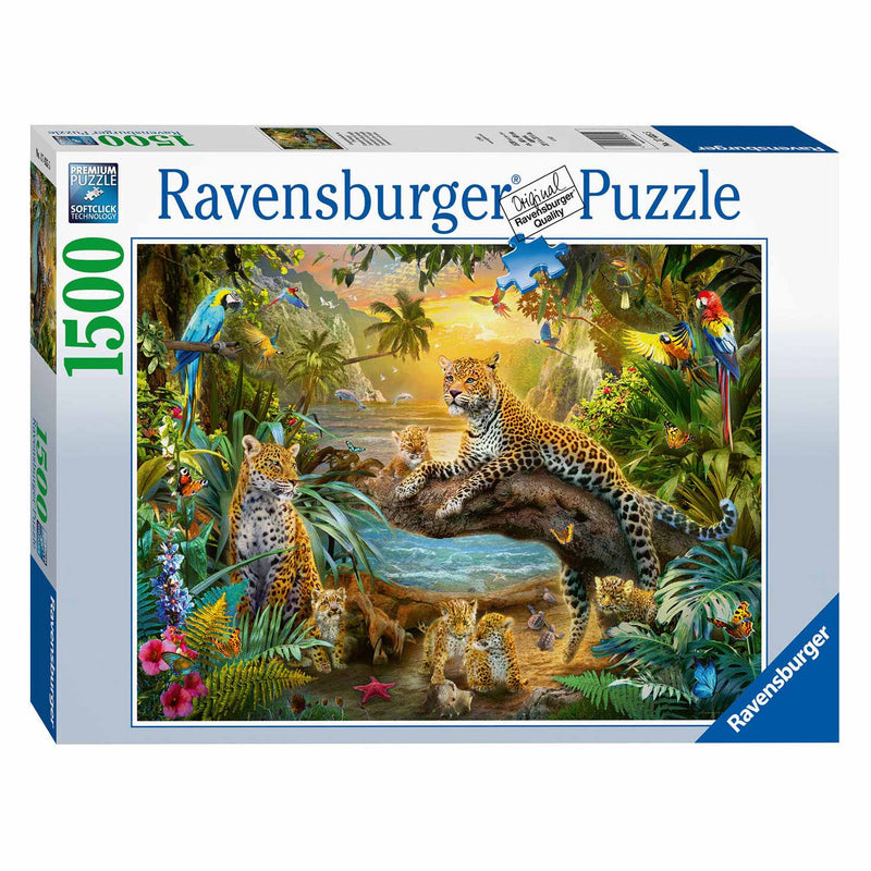 Load image into Gallery viewer, Ravensburger Puzzel Luipaarden in de Jungle, 1500st.
