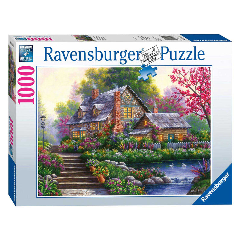 Load image into Gallery viewer, Ravensburger Puzzel Romantische Cottage 1000st.
